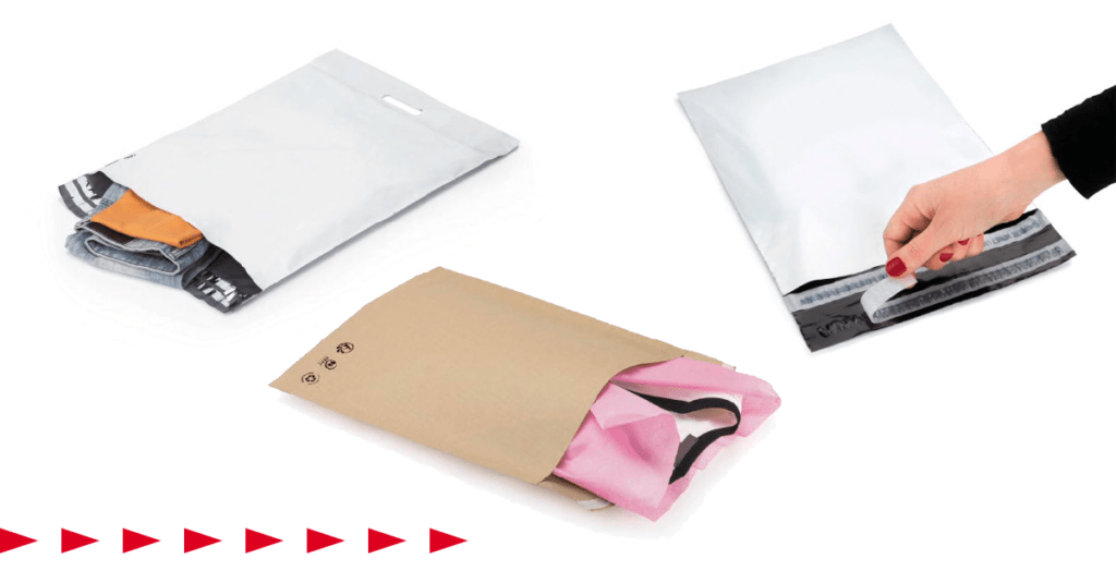 e-handelsposer er praktisk emballasje til klær og finnes i ulike varianter