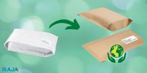 E-handelsposer av papir er et eksempel på monomateriale