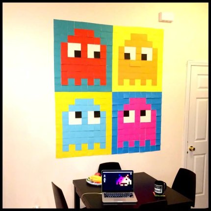 post-it kunst